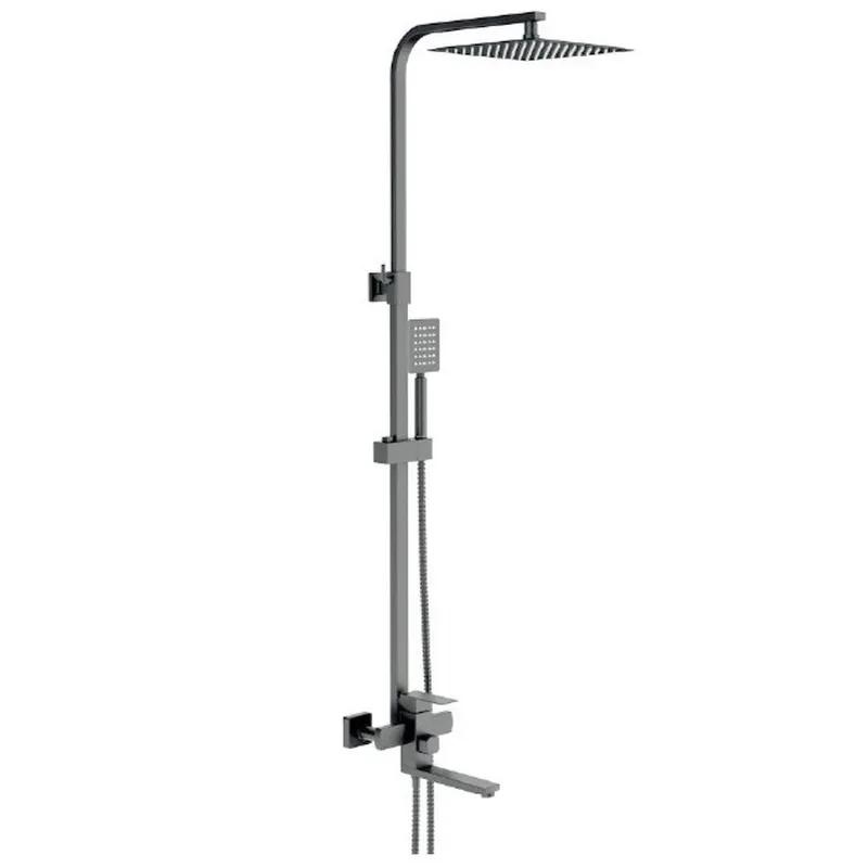 Душевая система с смесителем MIXXUS KUB-007-J из нержавеющей стали Графитовый (MI6220) Душевая система с смесителем MIXXUS KUB-007-J из нержавеющей стали Графитовый (MI6220)