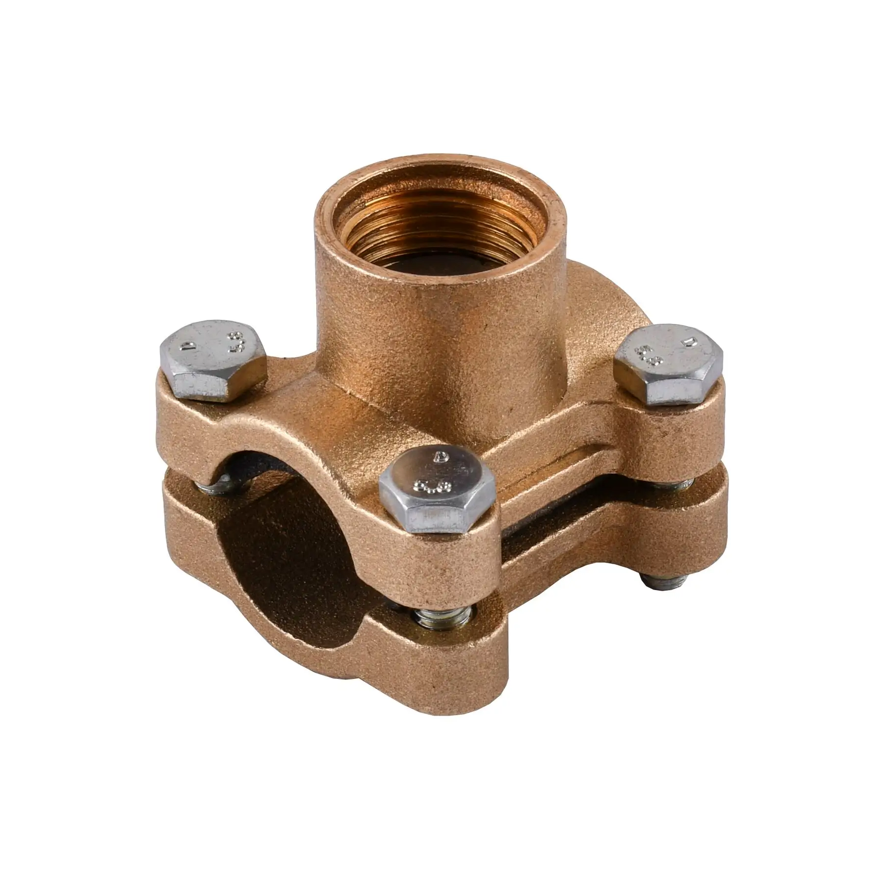 Врезка в трубу латунная литейная усиленная 1/2" ВР Ø20 (Б3801А VA) Врезка в трубу латунная литейная усиленная 1/2" ВР Ø20 (Б3801А VA)