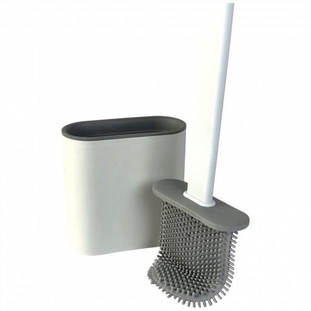 Йоржик туалетний SmartUs Toilet Brush з силіконовою щіткою Сірий (V4641) - фото 1