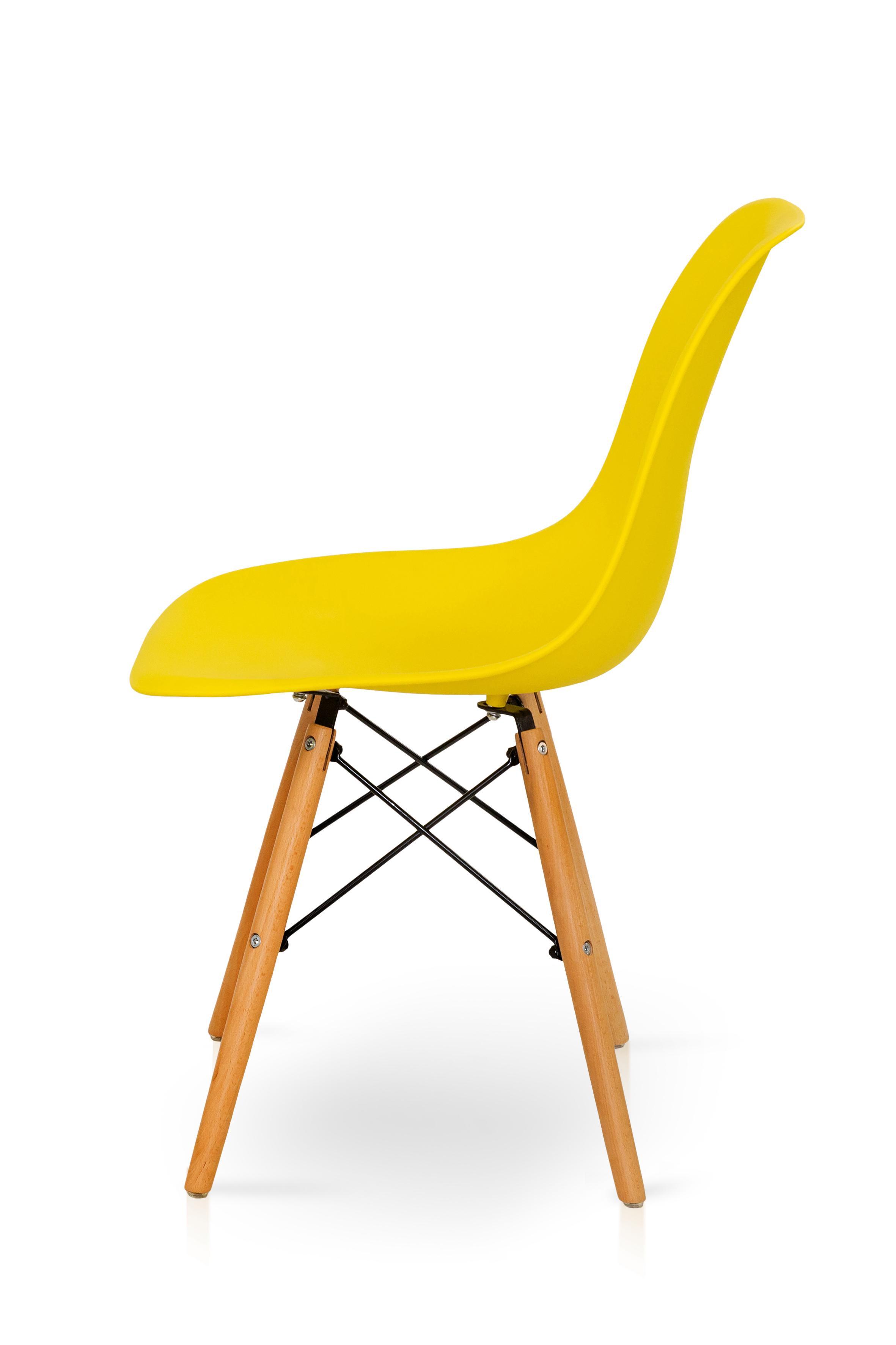 Стілець для кухні та вітальні Джастін Smile 460х810х500 мм Жовтий (GAА0057115) - фото 3 Стілець для кухні та вітальні Джастін Smile 460х810х500 мм Жовтий (GAА0057115) - фото 3