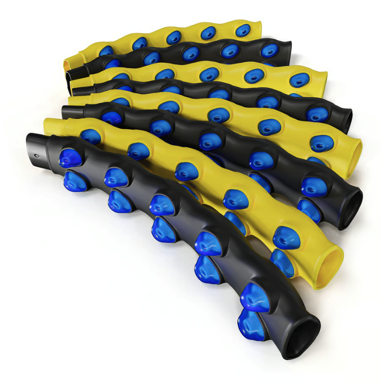 Хулахуп Hop-Sport HS-080HH с массажером 110 см Черно-желтый (4940) - фото 6