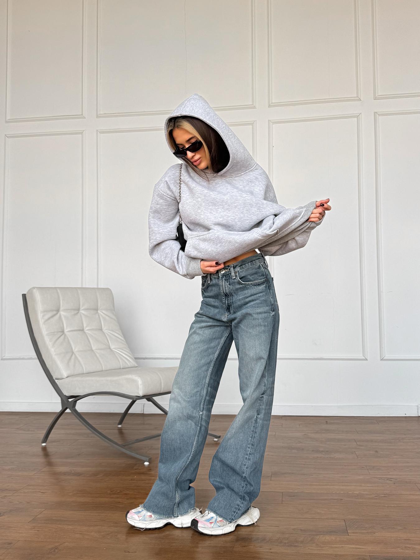 Кофта женская Over зимняя флисовая XL Серый (26320/3/5) - фото 7 Кофта женская Over зимняя флисовая XL Серый (26320/3/5) - фото 7