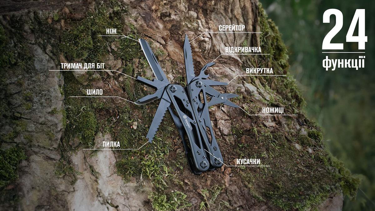 Мультитул Ganzo G202B Multi Tool Чорний (G202B) - фото 9