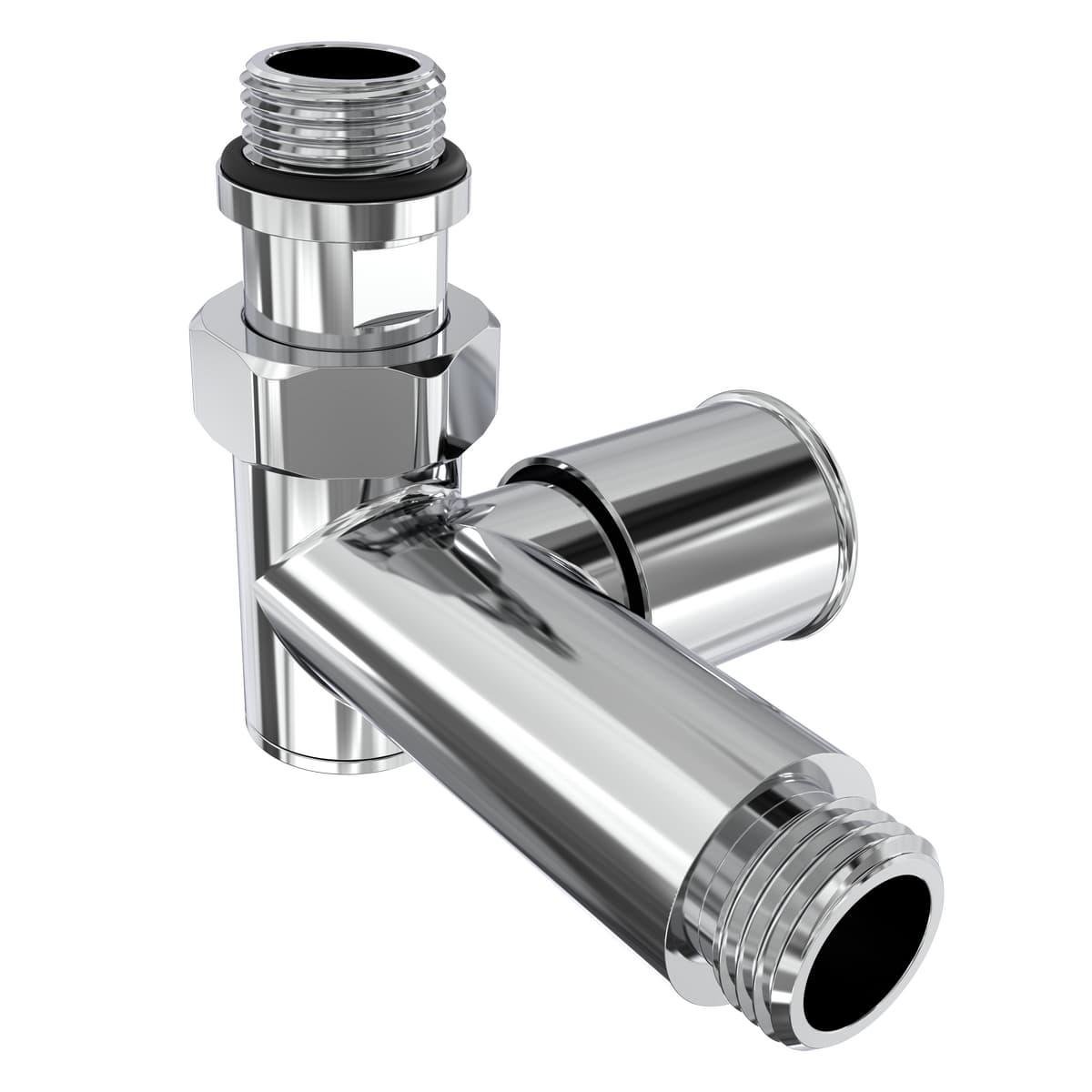 Кран кутовий для рушникосушарки Laris LX-2044 під ТЕН LX-2044 з латуні 2 шт. Сірий (147-127-71401063) - фото 2