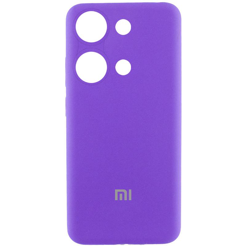 Протиударний Чохол Silicone Cover Lakshmi Full Camera (AAA) with Logo для Xiaomi Redmi Note 13 Pro 4G Фіолетовий/Amethyst