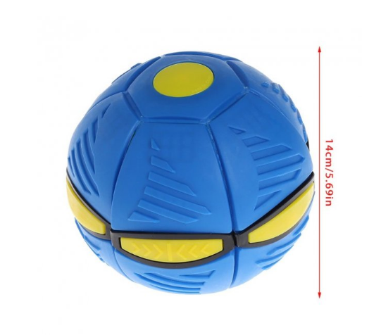 Складаний ігровий м'ячик Flat Ball Disc трансформер Синій - фото 3