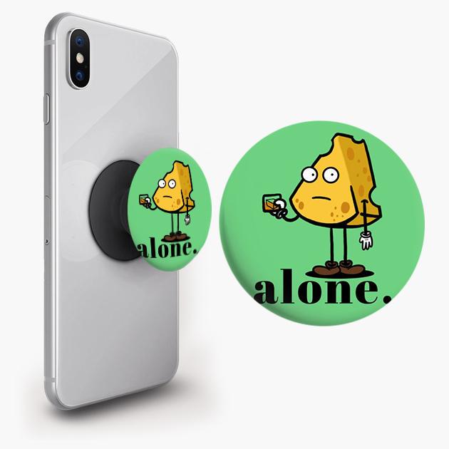 Попсокет для телефона PopSockets Сыр Alone Черный (pop419) - фото 3