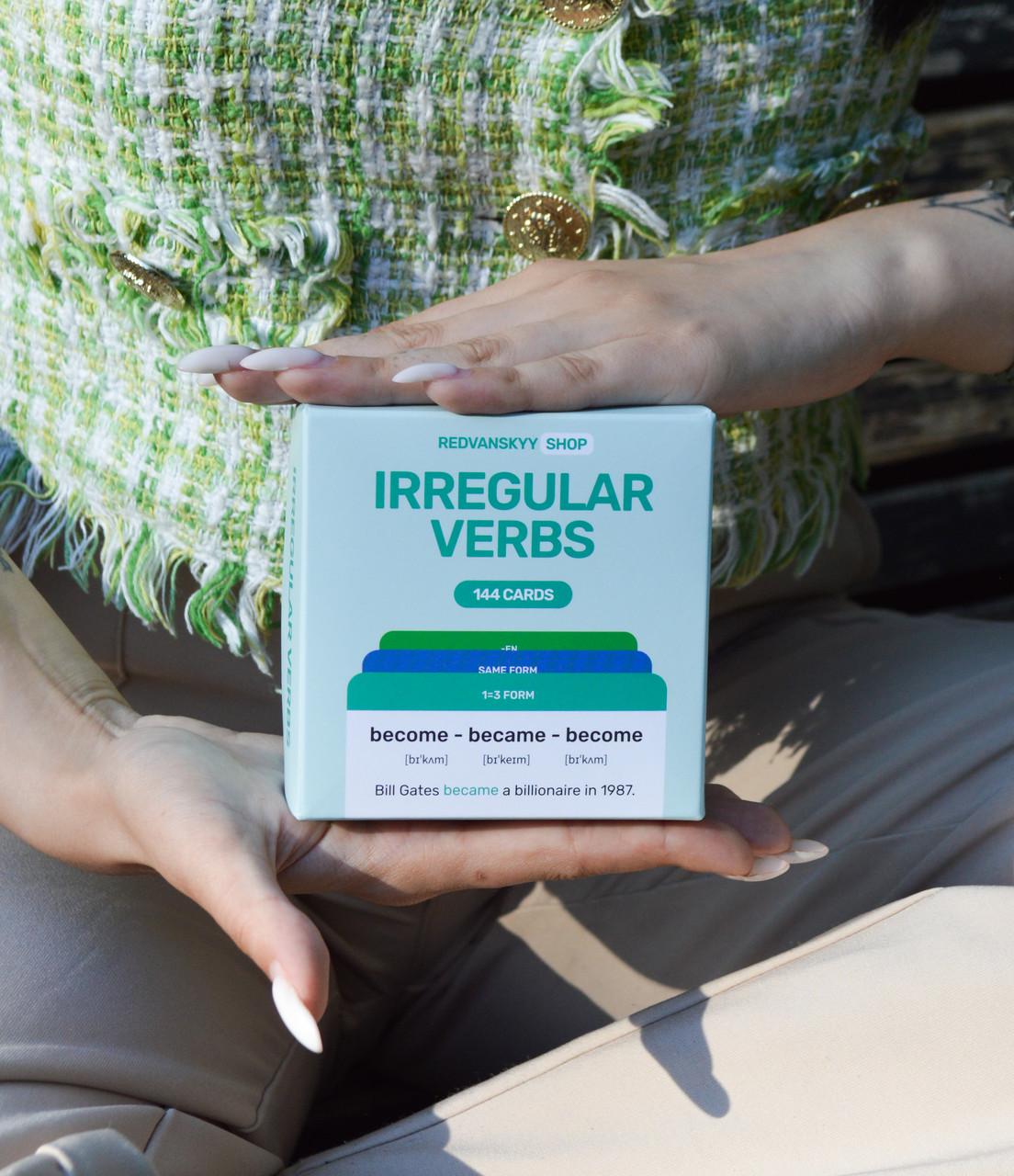 Карточки для изучения английского языка Неправильные глаголы (1933535984) - фото 6