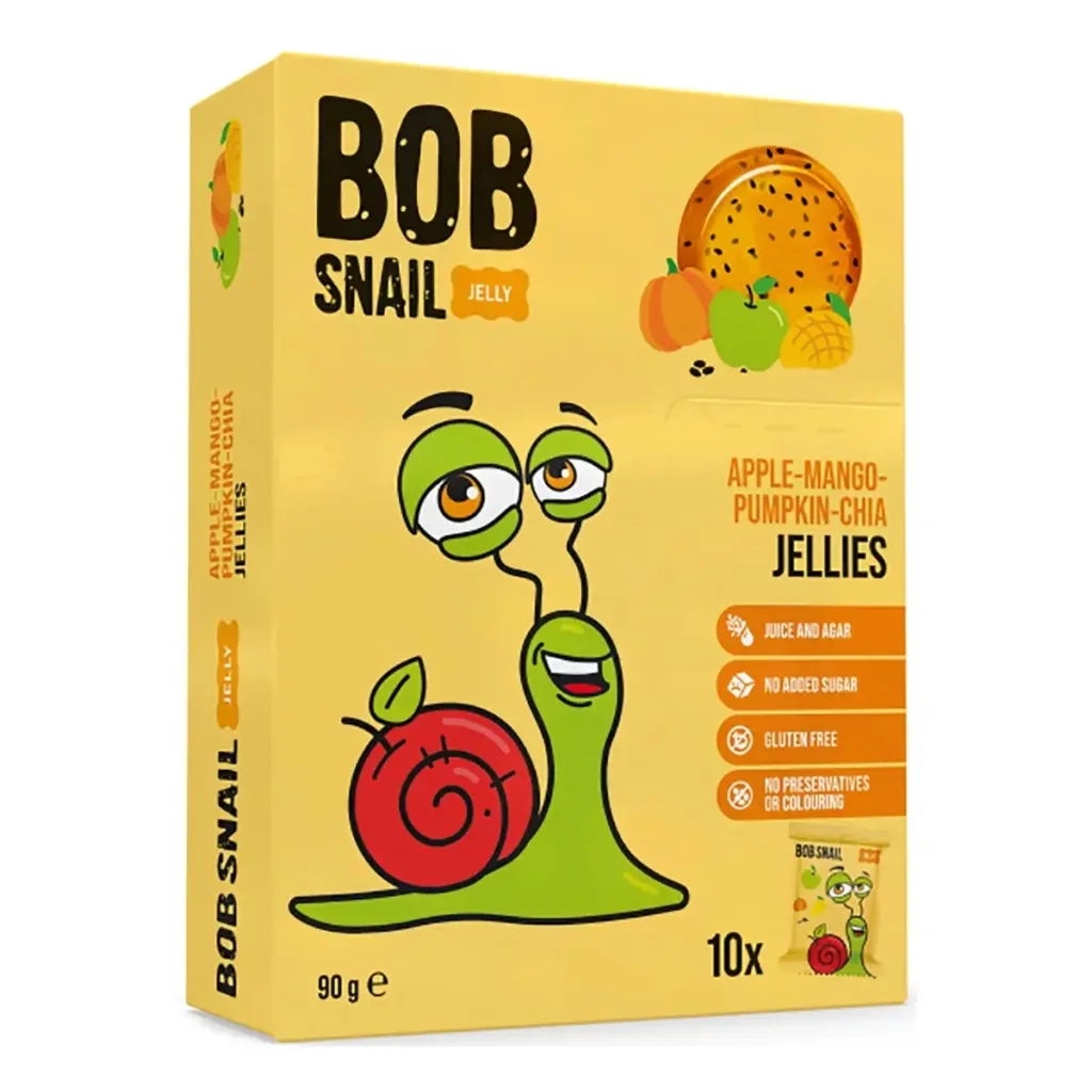 Мармелад Bob Snail Манго/Гарбуз/Чіа 90 г (4820219346678)