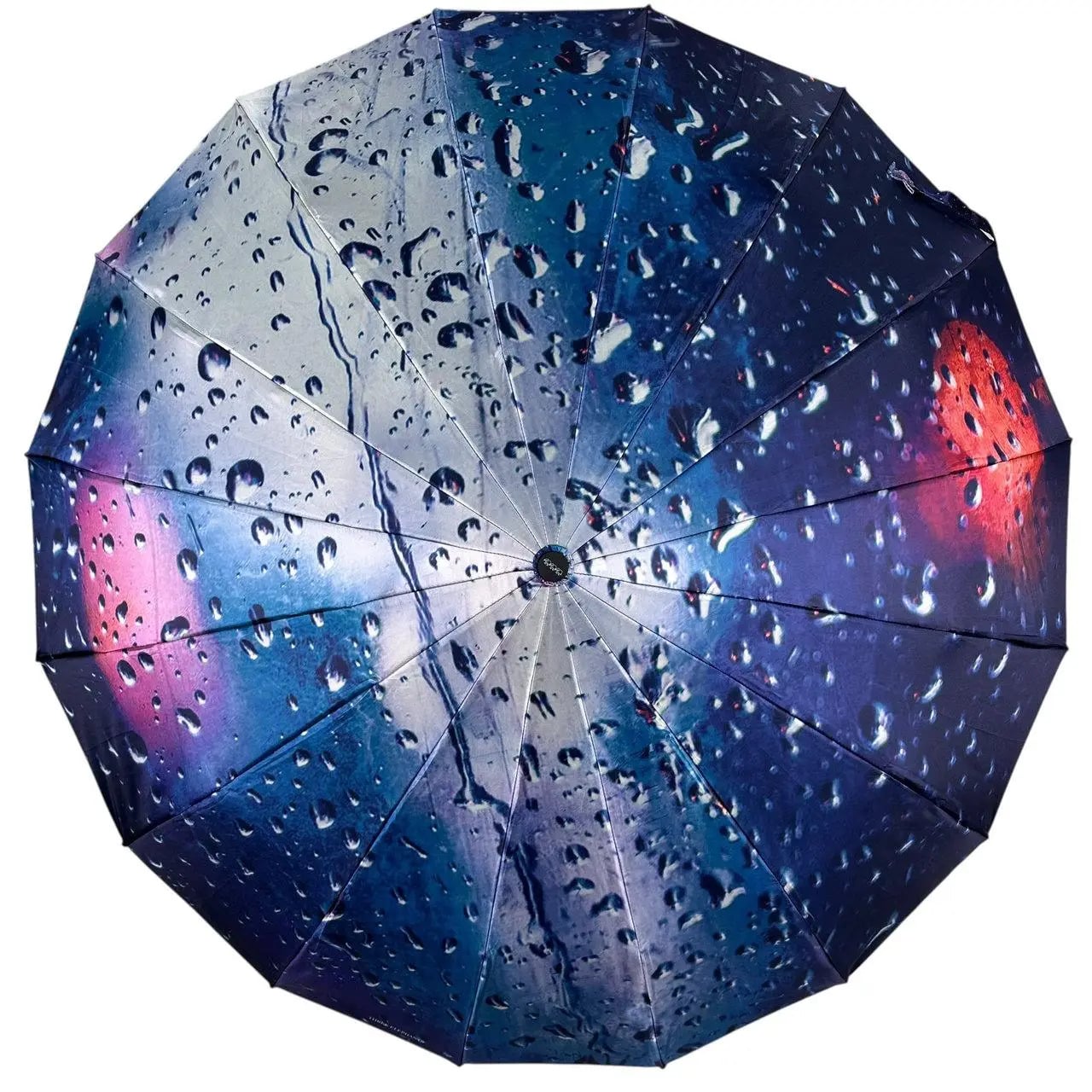 Зонтикик автомат Три Слона женская на 16 карбоновых усиленных спиц сатиновый купол 105 см Синий (7521 -05)