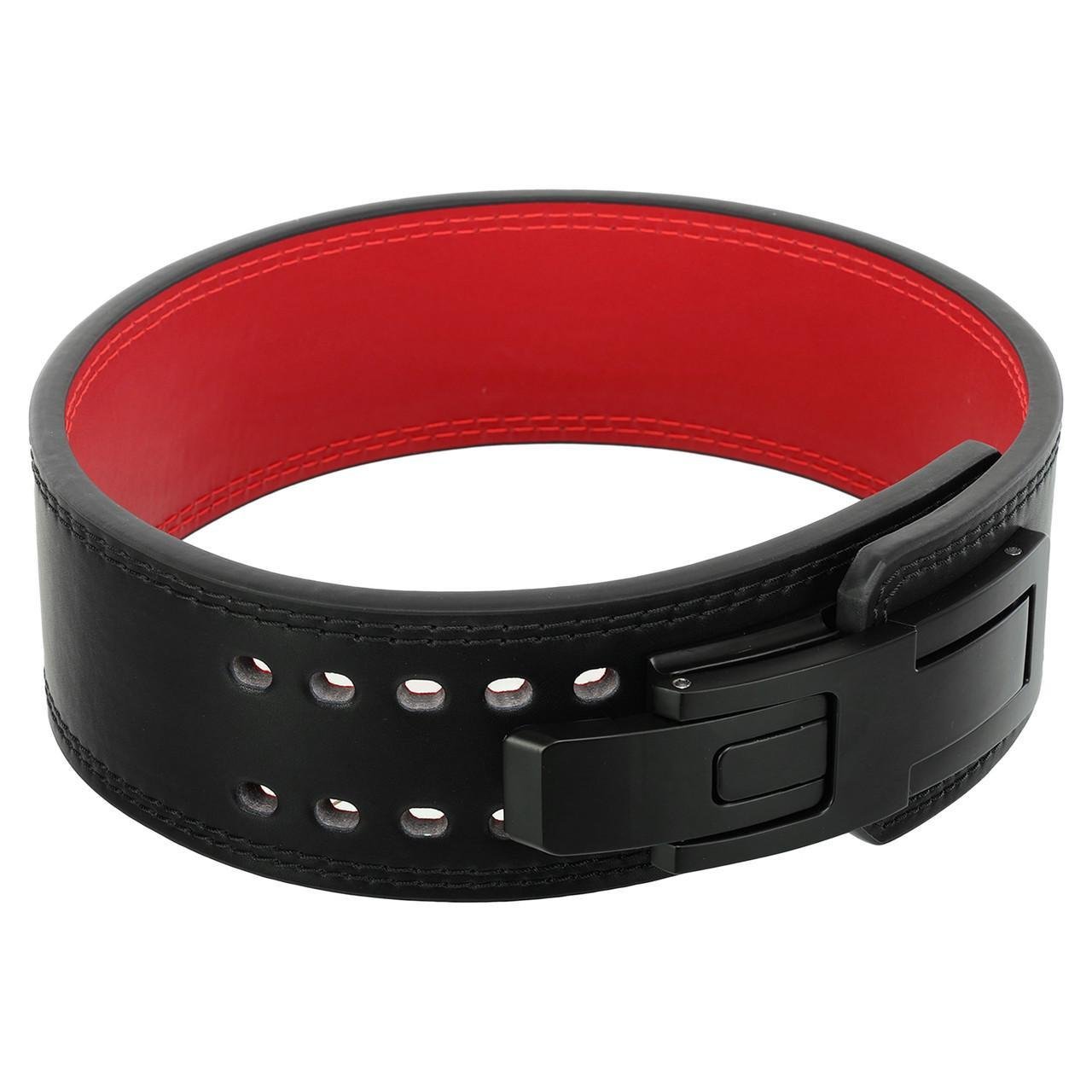 Пояс для пауэрлифтинга кожаный Mdbuddy TA-3231 Weightlifting Belt с карабином S-XL 10 см (2532848541)