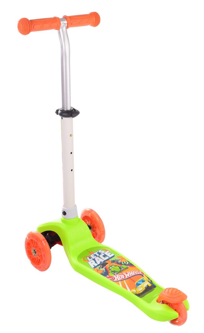 Самокат с подсветкой Hot Wheels с подшипниками ABEC 7 нагрузка до 50 кг (2132705233) - фото 2 Самокат с подсветкой Hot Wheels с подшипниками ABEC 7 нагрузка до 50 кг (2132705233) - фото 2