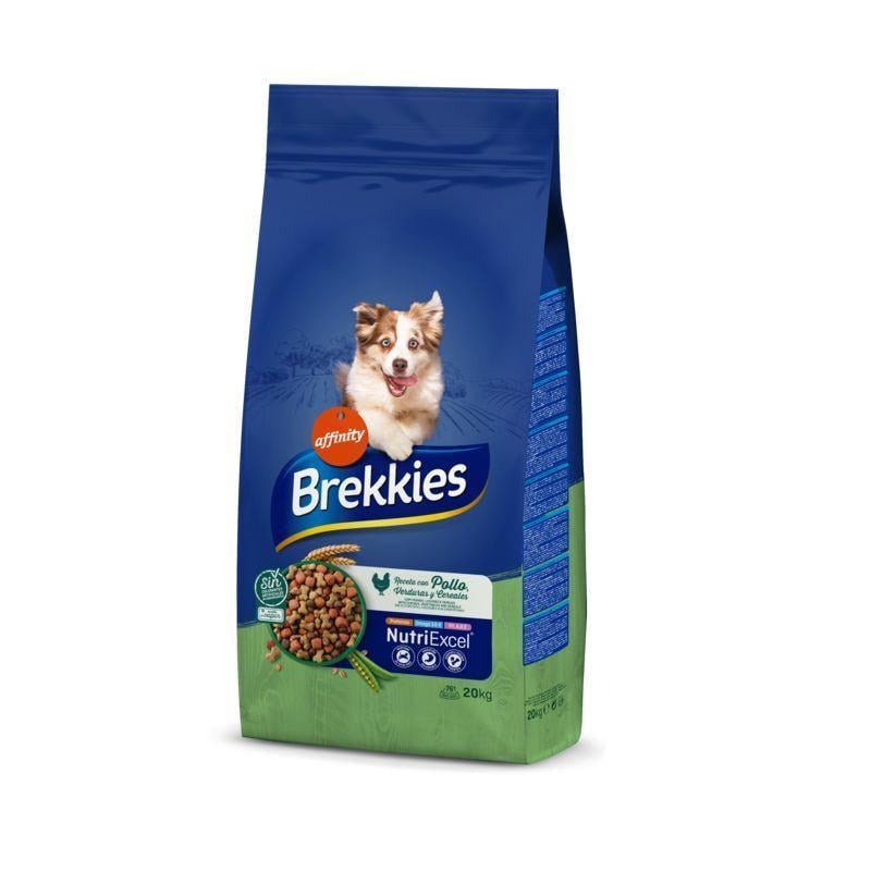 Корм сухий для дорослих собак усіх порід Brekkies Dog Chicken з куркою 20 кг (928155/8410650281551)