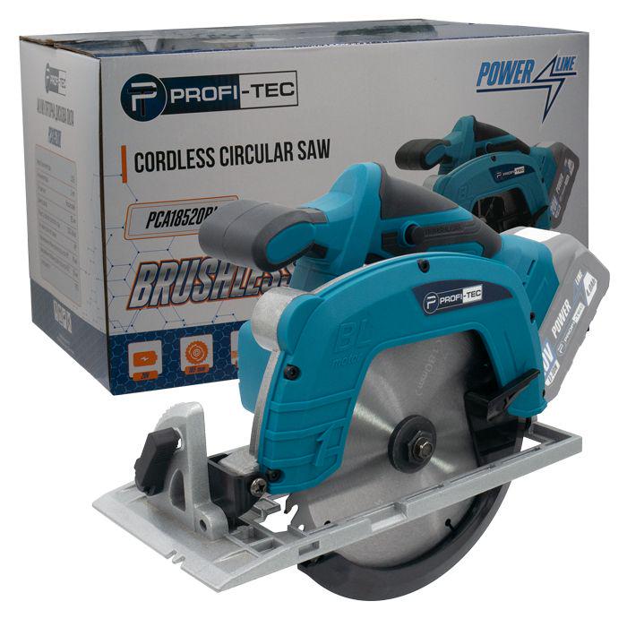 Пила дискова акумуляторна безщіткова PROFI-TEC 20V без акумуляторів та зарядного пристрою (006289) Пила дискова акумуляторна безщіткова PROFI-TEC 20V без акумуляторів та зарядного пристрою (006289)
