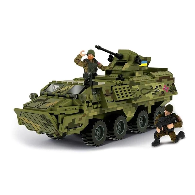 Конструктор Iblock Армия БТР-4 Буцефал 389 деталей (мс3626кон-0)