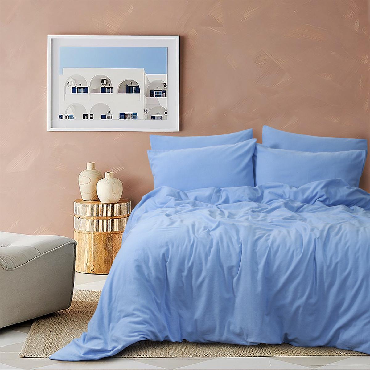 Постельное белье Lotus Home Фланель Calm евро Голубой (svt-2000022312950)