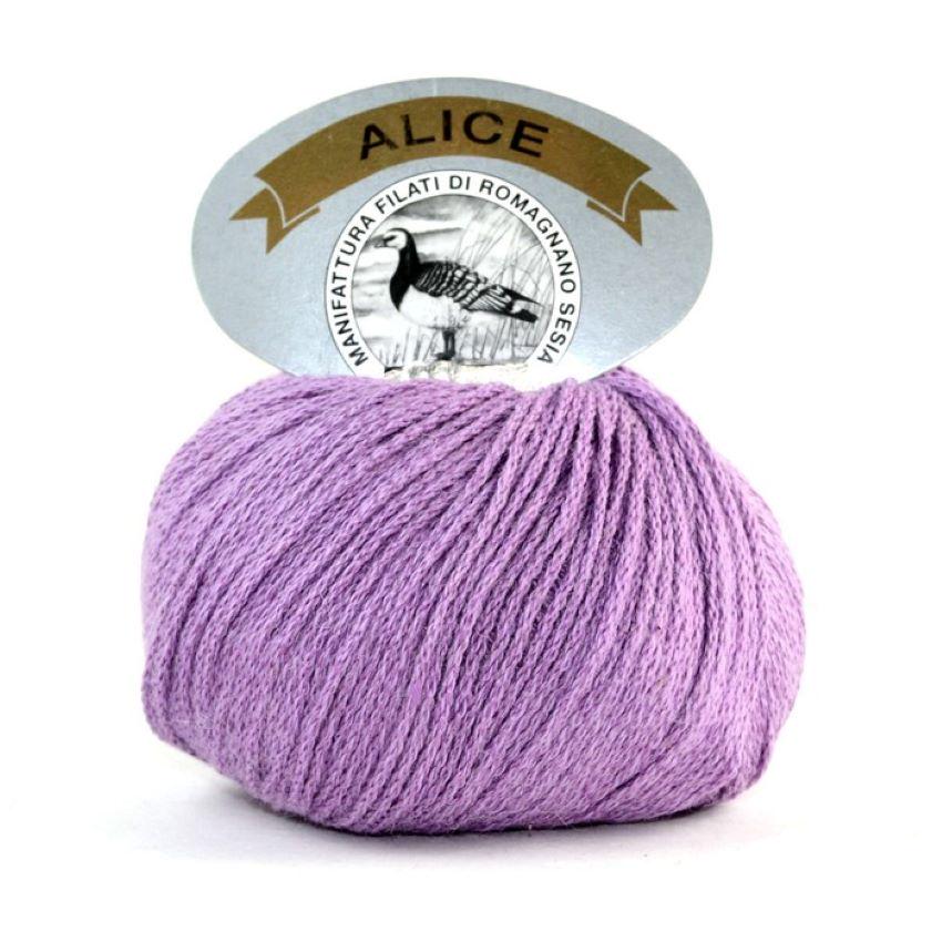 Пряжа Mafil Alice Gold хлопок мако 218 Фиолетовый (7035)