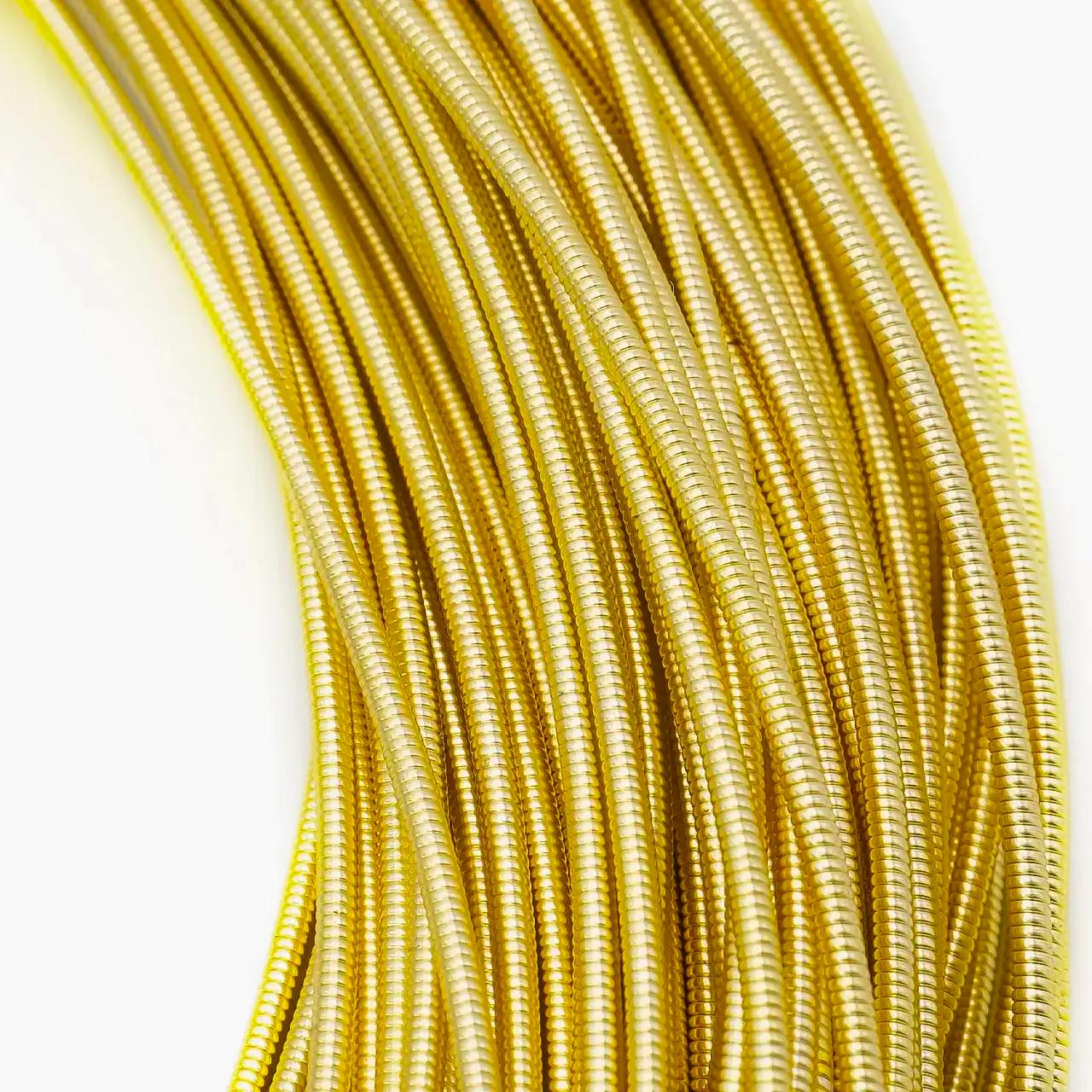 Канитель жесткая 1 мм 1 м Золото светлое (КТ0167ж84) Канитель жесткая 1 мм 1 м Золото светлое (КТ0167ж84)