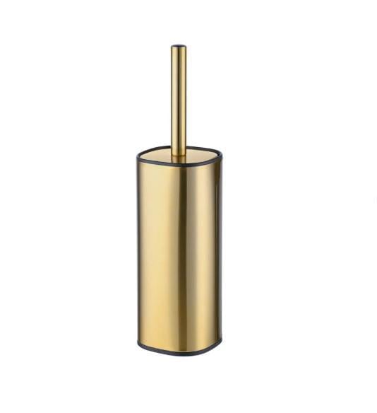 Ершик для унитаза MIXXUS Premium Quadro TB0201 напольный Brushed Gold (MI8395)