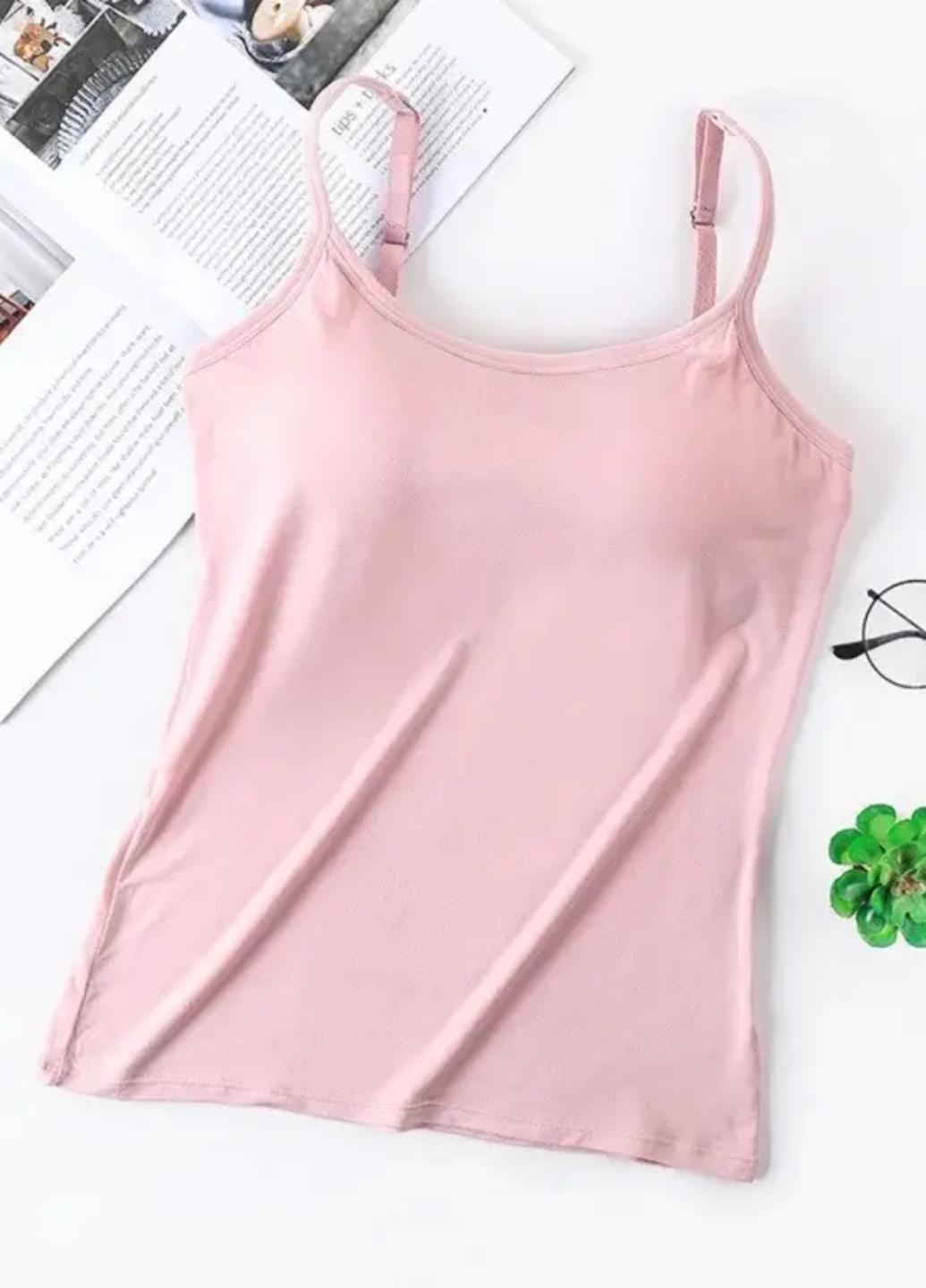 Майка женская Comfort с поролоновыми вкладышами XL Розовый (1467-46-02)