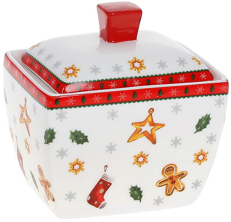 Сахарница фарфоровая с Рождеством 300 мл