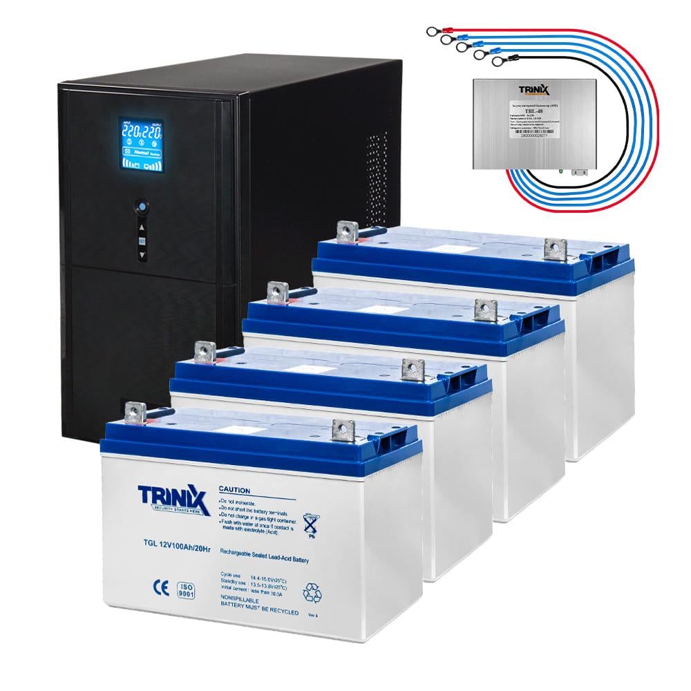 Комплект резервного питания Kraft UPS PSW-3000VA LCD 2400W 48V и гелевая батарея 5080 Wh (42-00064-4-1)