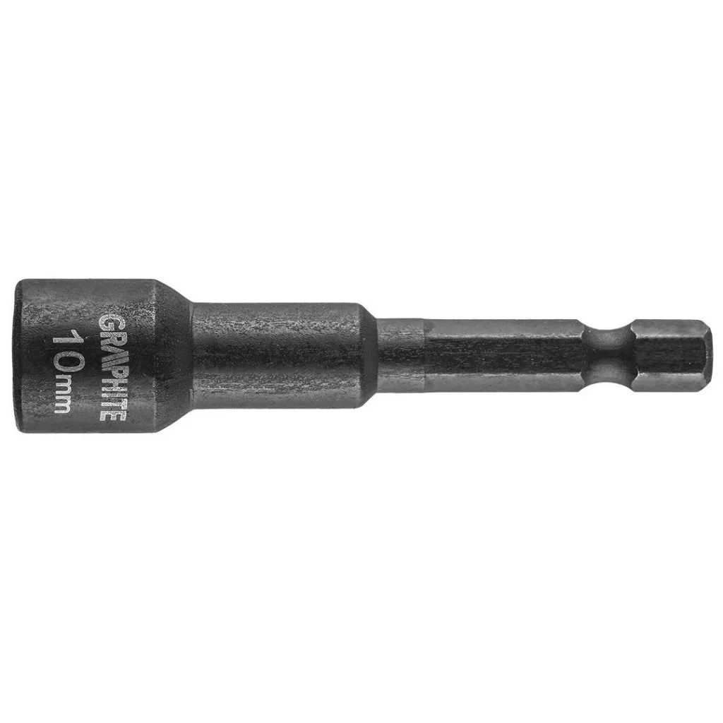 Торцева головка GRAPHITE ударна сталь S2 з магнітом 10 мм (56H552)