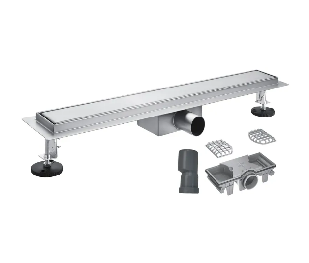 Трап для душу лінійний KOER FD30-70x300 нержавіюча сталь 300x70 мм з гідрозатвором під плитку (AC0696)