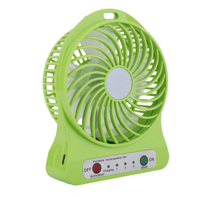 Вентилятор настольный Home Fest Portable Mini Fan XSFS-01 USB портативный Зеленый - фото 1