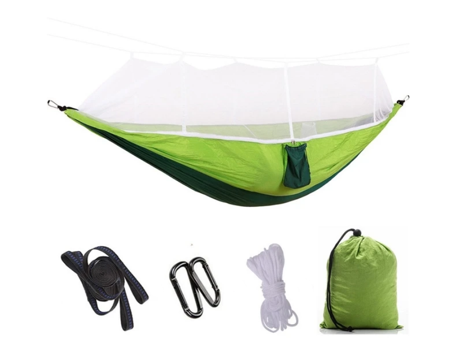 Гамак с москитной сеткой до 200 кг Зеленый (2618905771)