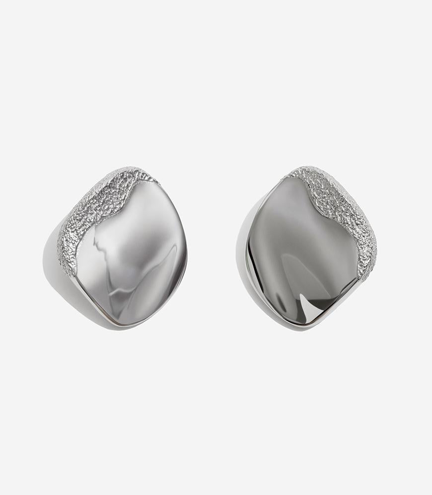 Сережки Flow Shape жіночі RIMMART JEWELRY срібні One size