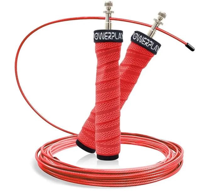 Скакалка скоростная на подшипниках PowerPlay 4208 Fitness Jump Rope 3 м Красный (PP_4208_Red)