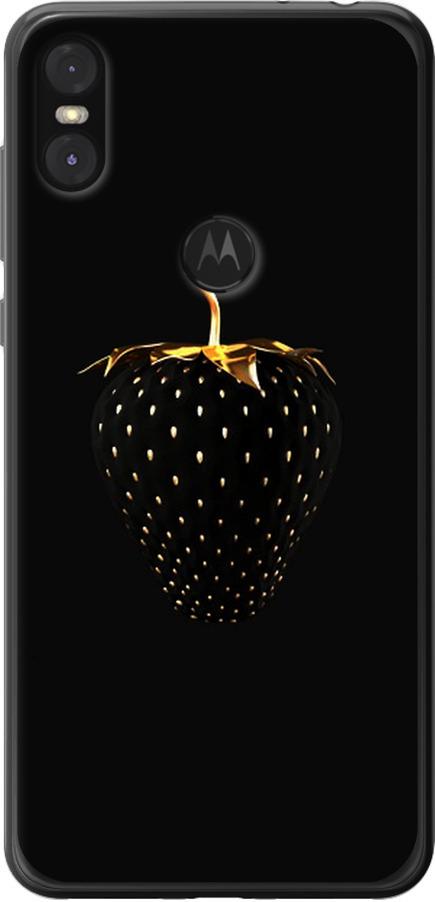 Чехол на Motorola One Черная клубника (3585t-1589-42517)