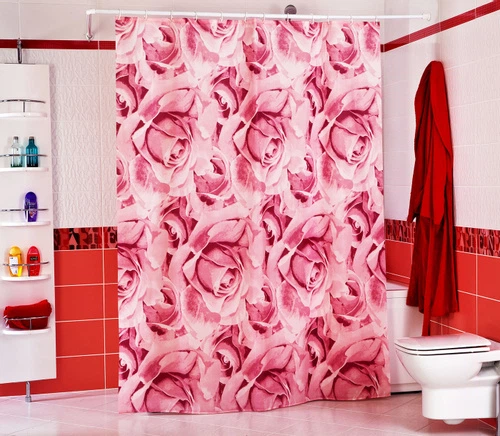 Шторка для ванної і душу полієстер з принтом Roses Miranda 180х200 см (424639609) Шторка для ванної і душу полієстер з принтом Roses Miranda 180х200 см (424639609)