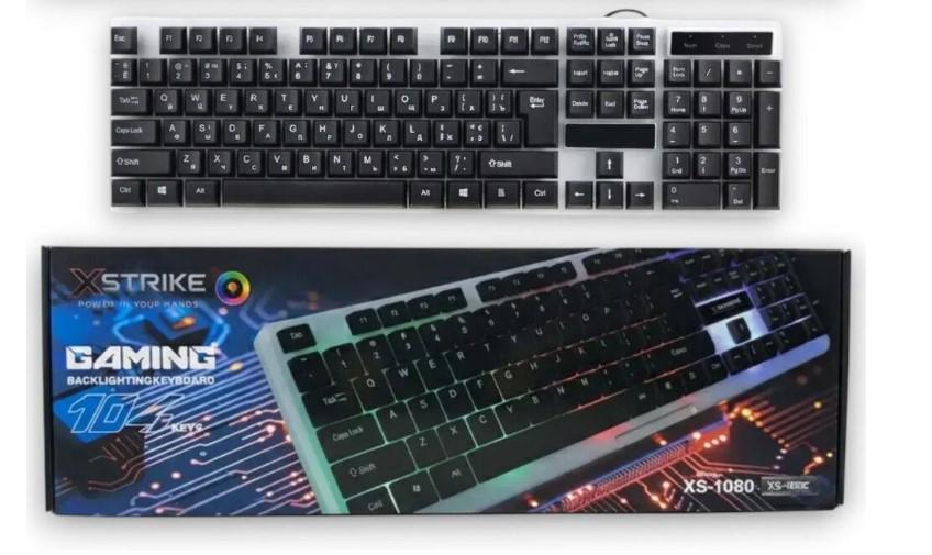 Клавіатура провідна XSTRIKE X-1080 з підсвіткою Клавіатура провідна XSTRIKE X-1080 з підсвіткою