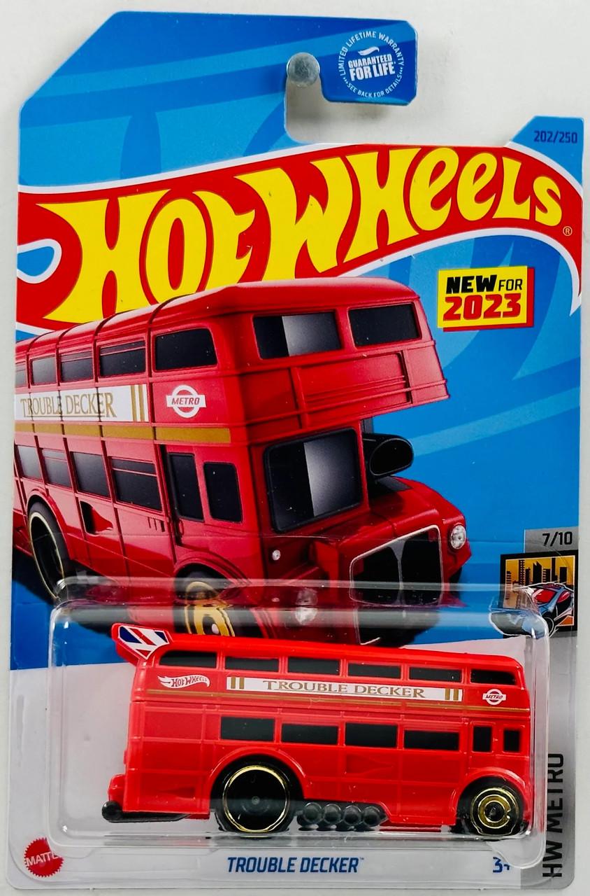Игрушечная машинка Hot Wheels Trouble Decker 2023 Metro №202 (HKG63)