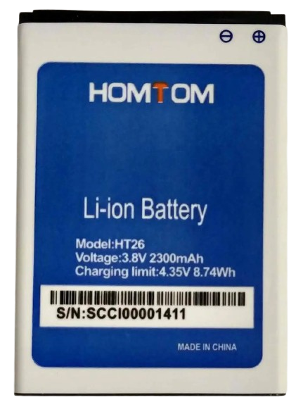 Аккумулятор для Homtom HT26 2300 mAh (000044893) Аккумулятор для Homtom HT26 2300 mAh (000044893)
