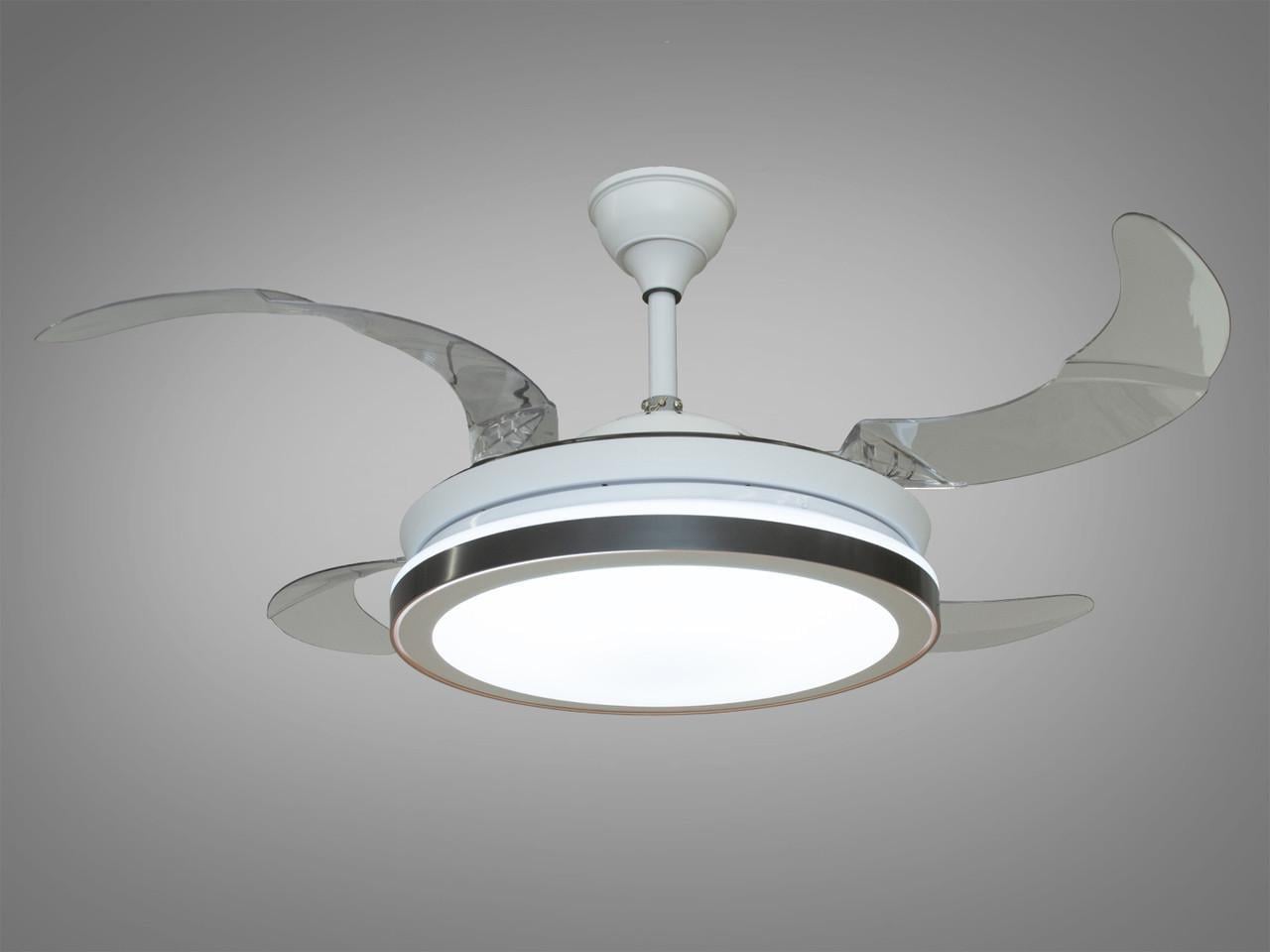 Люстра-вентилятор EcoLed с пультом A008 Белый Люстра-вентилятор EcoLed с пультом A008 Белый