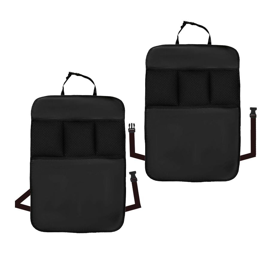 Чехлы на спинки сидений автокресел с накладками 2 шт. Черный (CHLSPN-1408)