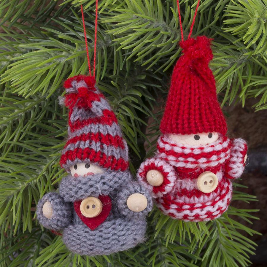 Подвеска Дети в шарфике 2 шт. Белый (4877)