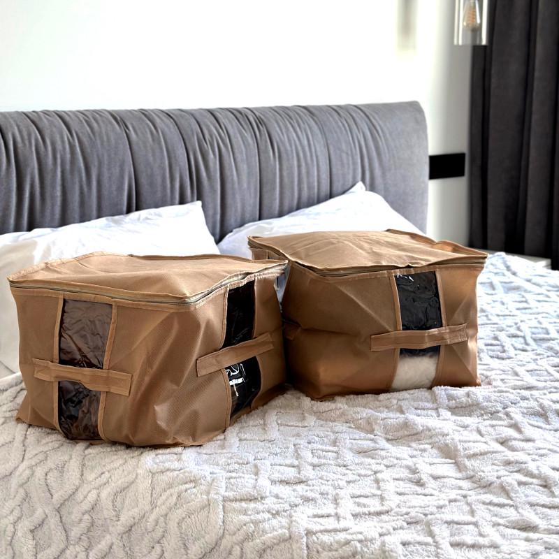 Сумка для хранения вещей Бежевый (Hs-xm-beg) - фото 2 Сумка для хранения вещей Бежевый (Hs-xm-beg) - фото 2