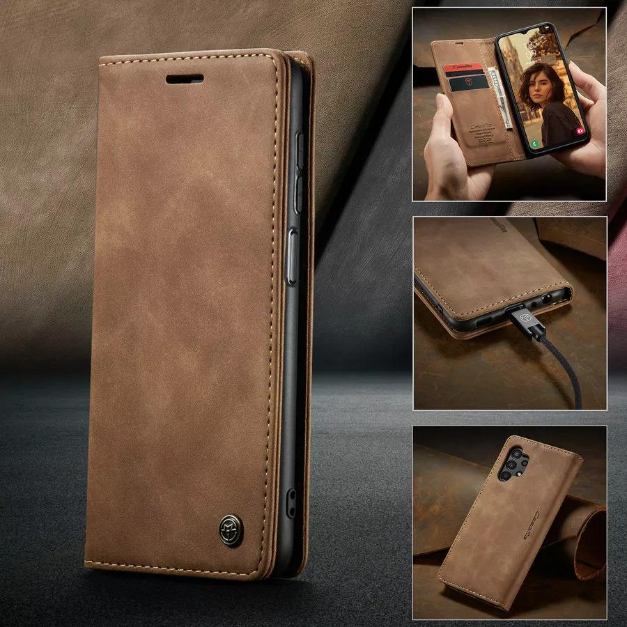 Чехол книжка с магнитом Samsung Galaxy A04s A047 CaseMe Brown (30697-30)