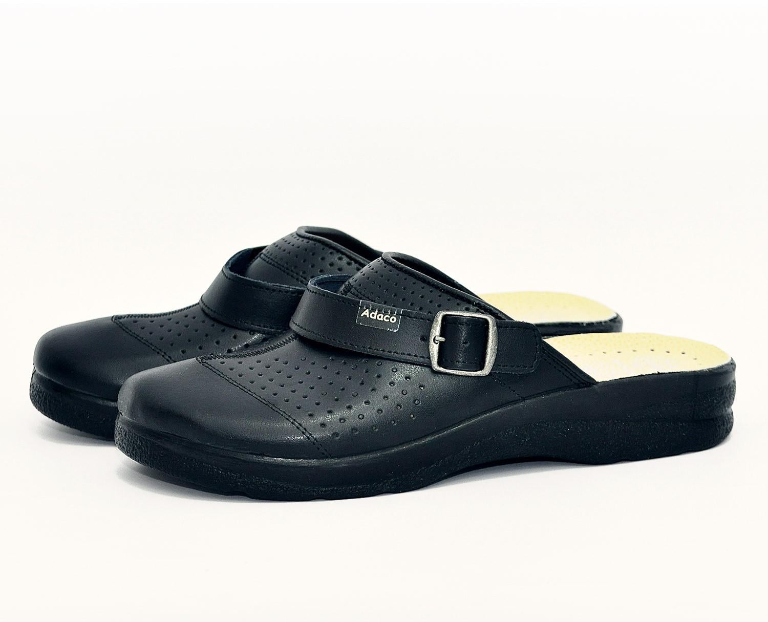 Мужские сабо кожаные Adaco 712sr р. 41 Черный