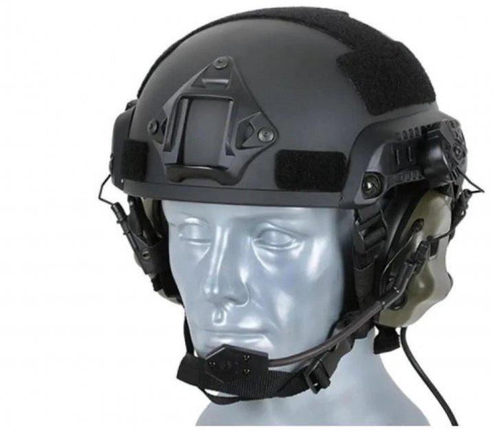 Навушники активні Earmor EM M32H M3 FG for Helmet-Mount Olive (12429848) - фото 4