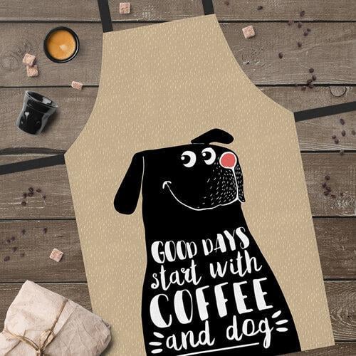 Фартук Presentville "Good days start with coffee and dog" (FRTC_21M004)