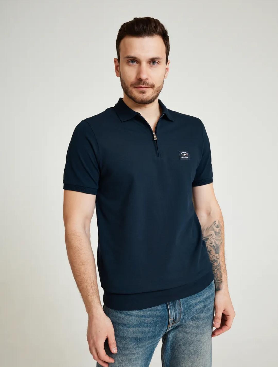 Поло мужское Paul&Shark Zipper Polo PSF-5215187DB L