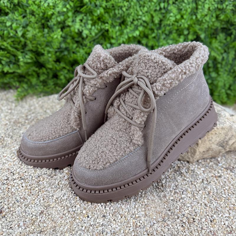 Черевики жіночі замшеві на шнурівці Е-0080219-2 p. 38 24,5 см Сірий (114072640) - фото 2 Черевики жіночі замшеві на шнурівці Е-0080219-2 p. 38 24,5 см Сірий (114072640) - фото 2