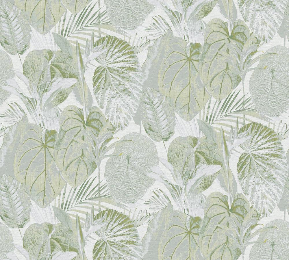 Обои виниловые на флизелиновой основе A.S. Creation Royal Botanic 39409-2 Зеленый (13556768)