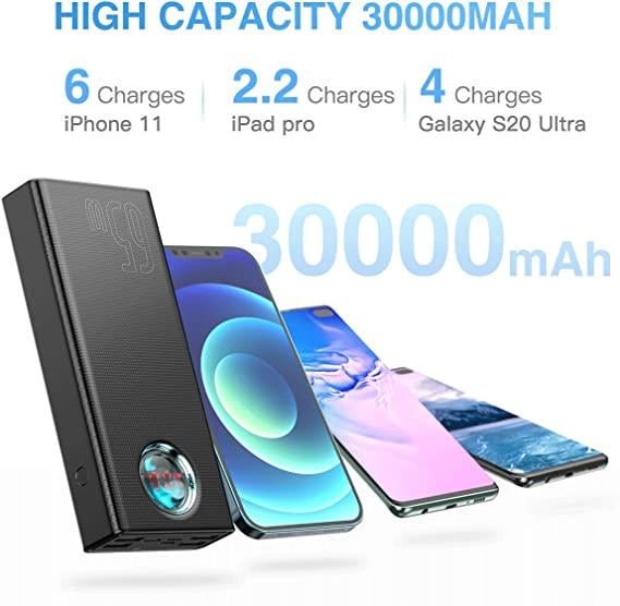 Повербанк с быстрой зарядкой 65W для ноутбука MacBook/iPad/Dell - фото 5