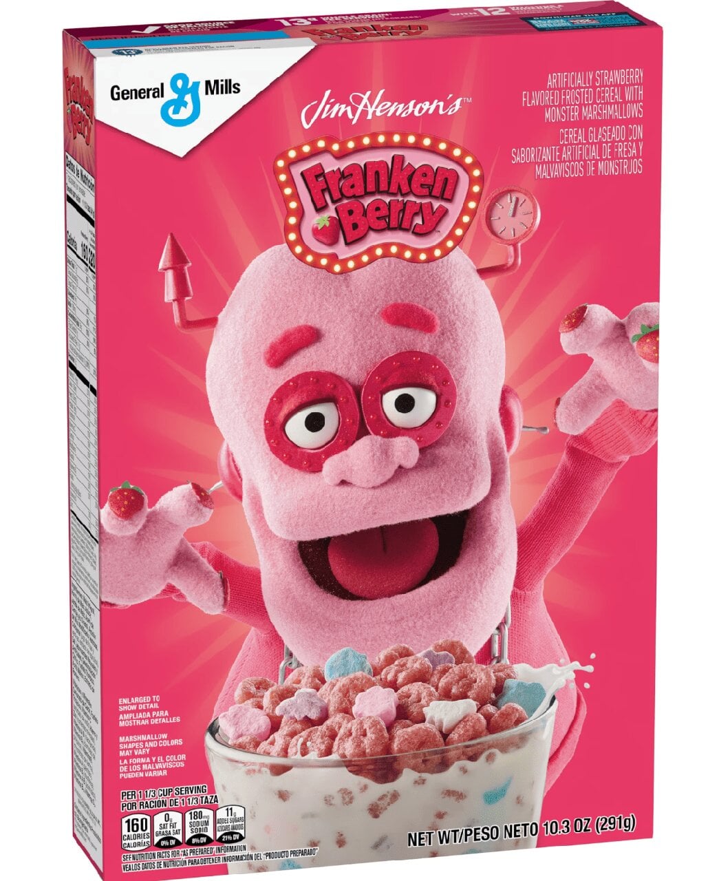 Сухий сніданок General Mills Franken Berry Halloween Cereal 291 г (1696215910)